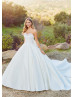 Beaded Sweetheart Neck Strapless Silky Shantung Wedding Dress